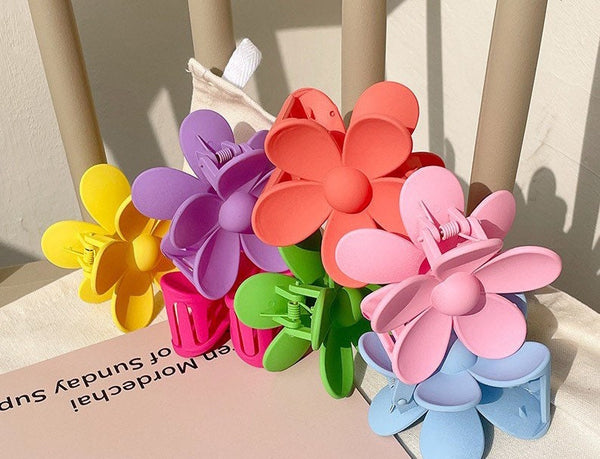 Flower hair Claw-bridal party Flower hair Clip-Claw Clip-Hippe Hair Accessories-Colorful Hair claw